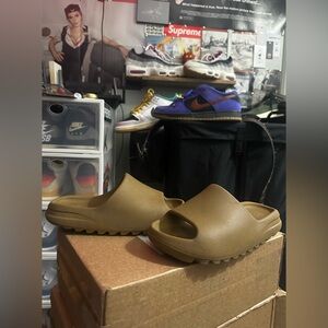 Adidas Yeezy Slides (Ochre) (Size US7M/US8.5W) (2021 Release)